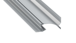Lumines profile type Topo anodized silver, 3 m